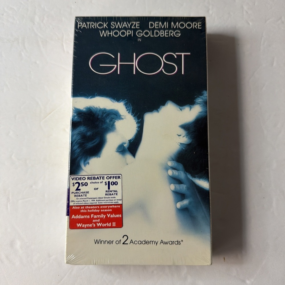 New Ghost VHS VCR Video Tape Movie Patrick Swayze Whoopi Goldberg New Sealed